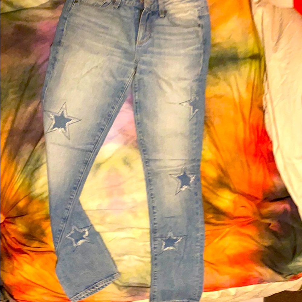 Athena Indigo Patch Skinny Jeans
